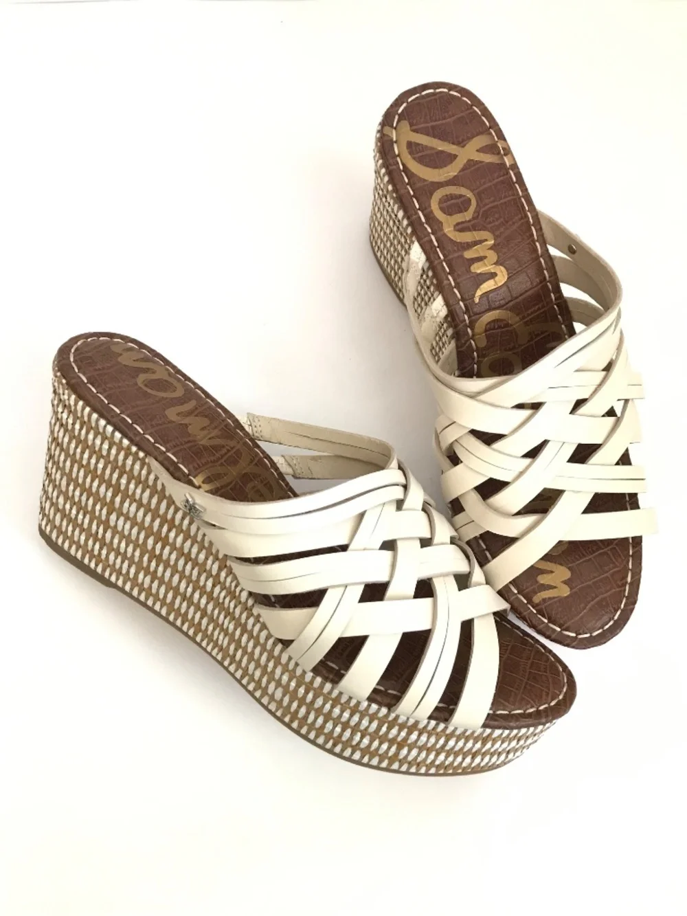 SAM EDELMAN Devon Platform Wedge Slide Sandals Women’s Size 11
